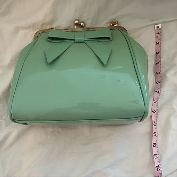 Dancing Days by Banned Patent Mint Green Retro Bag Purse - Picture 10 of 10